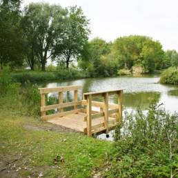 Étang de pêche de Fort Vallières à Coudekerque Village dans le Nord