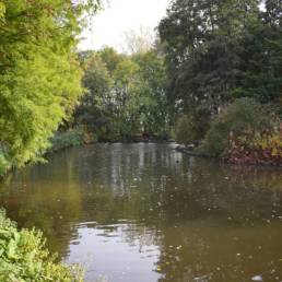 Etang de pêche au Parc Charles Fenain de Douai dans le Nord