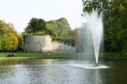 Etang de pêche du Parc de la Tour des Dames à Douai dans le Nord