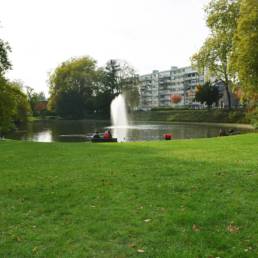 Etang de pêche du Parc de la Tour des Dames à Douai dans le Nord