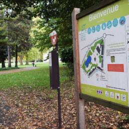 Panneau Etang de pêche du Parc de la Tour des Dames à Douai dans le Nord
