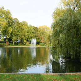 Etang de pêche du Parc de la Tour des Dames à Douai dans le Nord