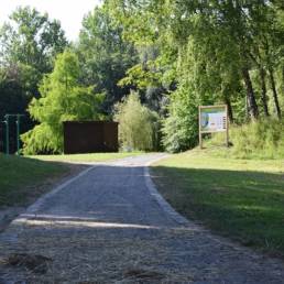 étang de pêche du parc de l'Aunelle à Quievrechain dans le Nord