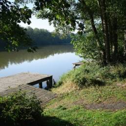 Etang de pêche du Prussien à Raismes dans le Nord
