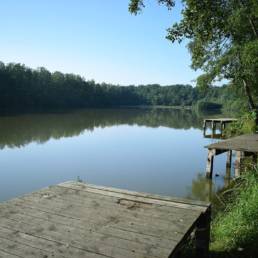 Etang de pêche du Prussien à Raismes dans le Nord