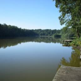 Etang de pêche du Prussien à Raismes dans le Nord
