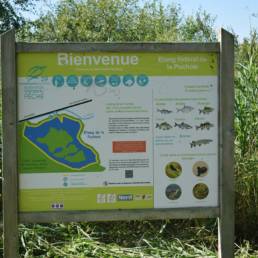 Panneau Etang de pêche de la Puchoie à Saint Amand les eaux dans le Nord