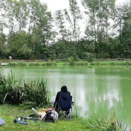 Etang de pêche du Parc Fortier à Saint Saulve dans le département du Nord