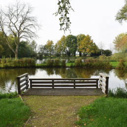Ponton PMR Etang de pêche Marais saint Charles à Lallaing dans le Nord