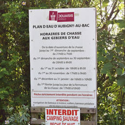 Etang fédéral d'Aubigny au bac Paillencourt dans le Nord