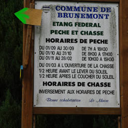 Marais de Brunémont étang fédéral dans le Nord