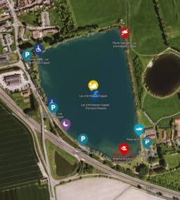 Plan du lac d'Armbouts Cappel