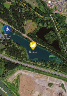 Plan Étang de la Gare d'Eau