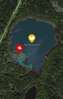 Plan Étang des 3 mortiers