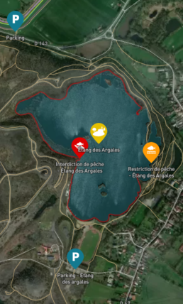 Plan Étang des Argales Rieulay