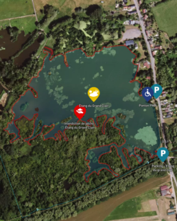 Plan Étang du grand clair