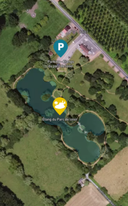 Plan &Eacute;tang du parc de loisisrs