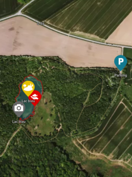 Plan Lac Bleu