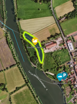 Plan étang des traminots