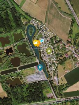 Etang fédéral des Evoïches à Marchiennes plan
