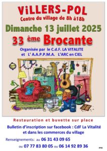 Brocante Villers Pol AAPPMA l'Arc en Ciel
