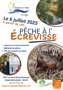 Pêche écrevisses Boulogne 06 juillet 2025